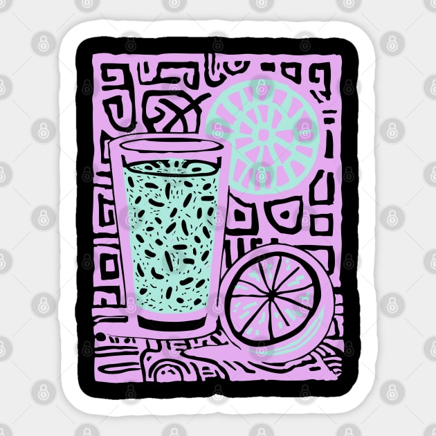 Summer Lemonade | The Refreshing Porch Drink Sticker by TuncGK